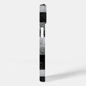 Coques Case-Mate iPhone Parties scintillant noire et argent (Verso / Droite)