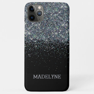 Case-Mate iPhone Case Parties scintillant noire Fille étincelante Nom pe