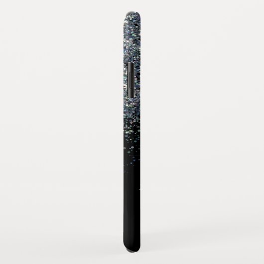 Coques Case-Mate iPhone Parties scintillant noire Fille étincelante Nom pe (Dos/Droite)