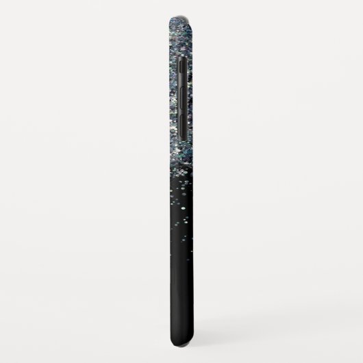 Coques Case-Mate iPhone Parties scintillant noire Fille étincelante Nom pe (Dos/Gauche)