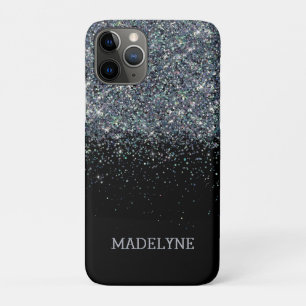 Case-Mate iPhone Case Parties scintillant noire Fille étincelante Nom pe