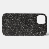 Coques Case-Mate iPhone Parties scintillant noire gris argent foncé (Verso (horizontal))