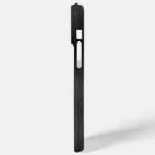 Coques Case-Mate iPhone Parties scintillant noire métallique personnalisée (Verso / Gauche)