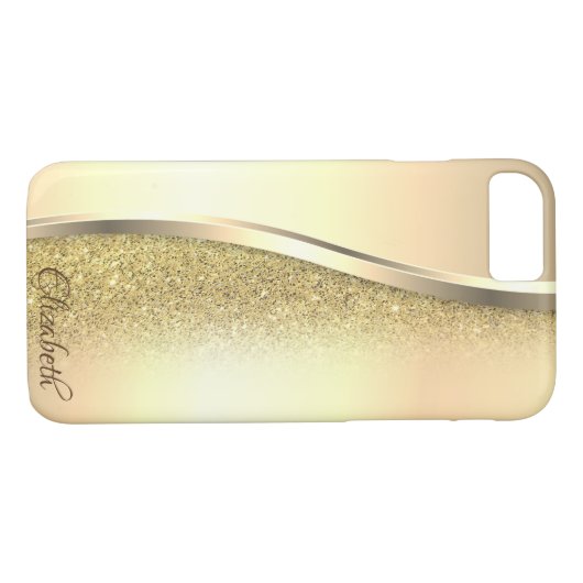 Coques Case-Mate iPhone Parties scintillant or Cool tendance - Personnalis (Dos (Horizontal))