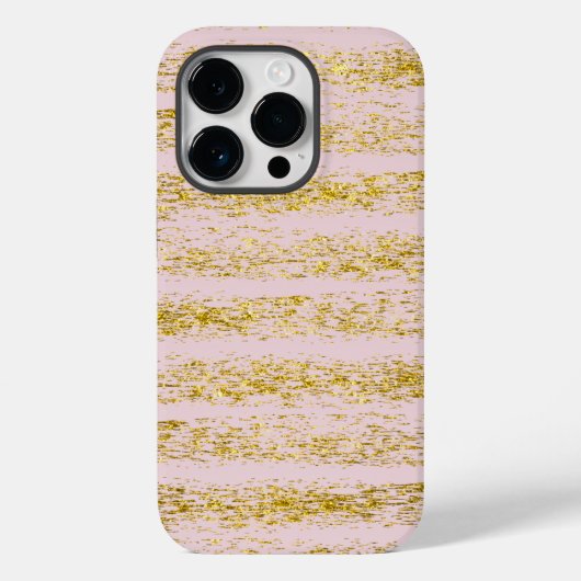 Coques Case-Mate iPhone Parties scintillant or et rose pâle (Verso)