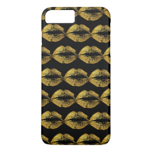 Coque iPhone 8 Plus/7 Plus Parties scintillant or lèvres #2