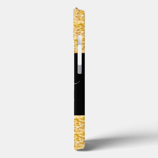 Coques Case-Mate iPhone Parties scintillant Or moderne Monogramme Coque-Ma (Verso / Gauche)