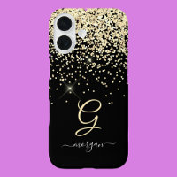 Parties scintillant or & Monogramme Nom de script