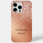 Coques Case-Mate iPhone Parties scintillant or rose (Verso)