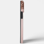 Coques Case-Mate iPhone Parties scintillant or Rose glamour Initiales Mono (Verso / Droite)