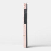 Coques Case-Mate iPhone Parties scintillant or Rose tendance Initiales fan (Verso / Gauche)