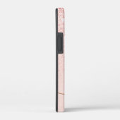 Coques Case-Mate iPhone Parties scintillant or Rose tendance Initiales fan (Verso / Droite)