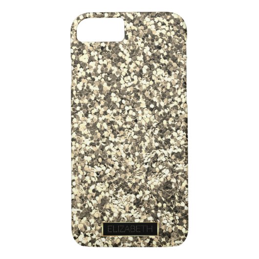Coques Case-Mate iPhone Parties scintillant Or Sparkling tendance, Cadre p (Dos)
