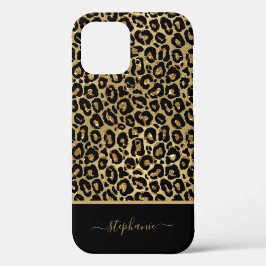 Coques Case-Mate iPhone Parties scintillant or tendance Leopard Poster de  (Verso)