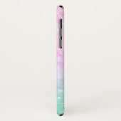 Coques Case-Mate iPhone Parties scintillant Pastel Pink & Mint Bokeh (Dos/Gauche)