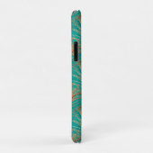 Coques Case-Mate iPhone Parties scintillant Peacock Feathers Motif (Dos/Droite)