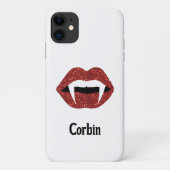 Coques Case-Mate iPhone Parties scintillant personnalisée Fangs Halloween (Dos)