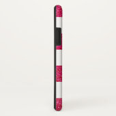 Coques Case-Mate iPhone Parties scintillant PINK chic Preppy Striped perso (Dos/Droite)