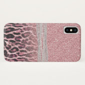 Coques Case-Mate iPhone Parties scintillant poster de animal Chic Girly Ro (Dos (Horizontal))