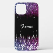 Coques Case-Mate iPhone Parties scintillant pourpre Pluie Glamore Ombre No (Verso)