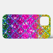 Coques Case-Mate iPhone Parties scintillant pourpre Snakeskin (Verso (horizontal))