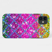 Coques Case-Mate iPhone Parties scintillant pourpre Snakeskin (Dos (Horizontal))