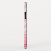 Coques Case-Mate iPhone Parties scintillant rose, Bande Chevron Personnali (Dos/Droite)