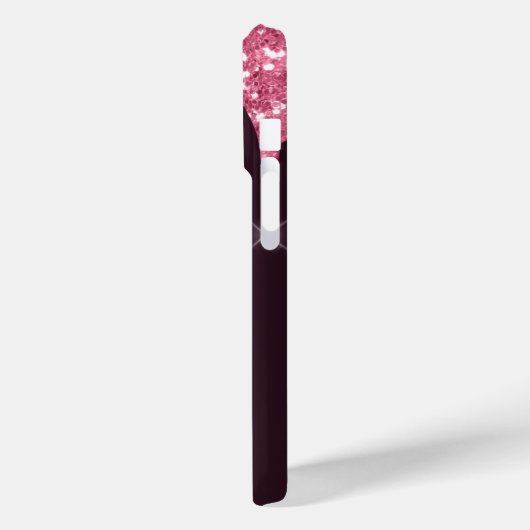Coques Case-Mate iPhone Parties scintillant rose bordeaux gouttes violet é (Verso / Gauche)