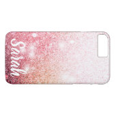 Coques Case-Mate iPhone Parties scintillant rose brillant (Dos (Horizontal))