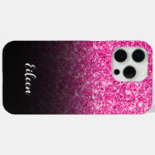 Coques Case-Mate iPhone Parties scintillant rose chaud de luxe Gradient no (Verso (horizontal))