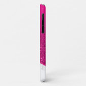 Coques Case-Mate iPhone Parties scintillant rose chaud personnalisée - tél (Dos/Gauche)