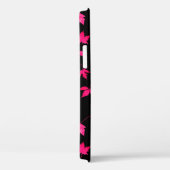 Coques Case-Mate iPhone Parties scintillant rose chic moderne Feuille Moti (Verso / Droite)