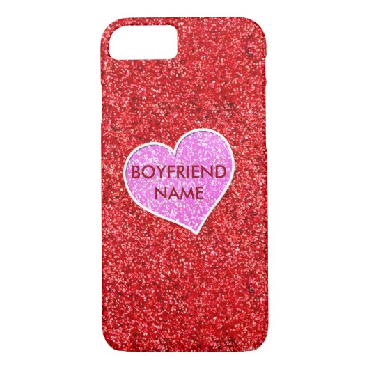 COQUES Case-Mate iPhone PARTIES SCINTILLANT ROSE DE COEUR ROSE (Dos)