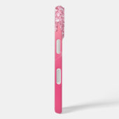 Coques Case-Mate iPhone Parties scintillant rose de script de nom personna (Verso / Droite)