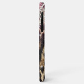 Coques Case-Mate iPhone Parties scintillant rose Empreinte de léopard chic (Dos/Gauche)