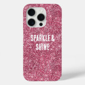 Coques Case-Mate iPhone Parties scintillant rose Faux (Verso)