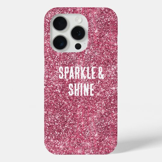 Coques Case-Mate iPhone Parties scintillant rose Faux (Verso)