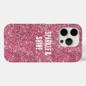 Coques Case-Mate iPhone Parties scintillant rose Faux (Verso (horizontal))