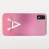 Coques Case-Mate iPhone Parties scintillant rose Fille Épargne Parties sci (Dos (Horizontal))