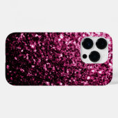 Coques Case-Mate iPhone Parties scintillant rose foncé brillant (Verso (horizontal))