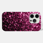 Coques Case-Mate iPhone Parties scintillant rose foncé scintille (Verso (horizontal))