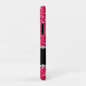 Coques Case-Mate iPhone Parties scintillant rose, Gem, Monogramme (Dos/Droite)