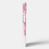 Coques Case-Mate iPhone Parties scintillant rose goutte rose or ombre nom  (Verso / Droite)