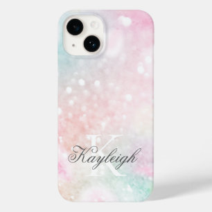 Coque Pour iPhone 14 Parties scintillant rose Joli Motif Bokeh