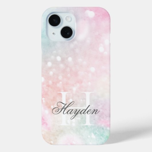 Coques Case-Mate iPhone Parties scintillant rose Joli Motif Bokeh (Verso)