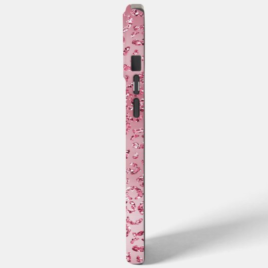 Coques Case-Mate iPhone Parties scintillant rose Leopard Ombre (Verso / Gauche)