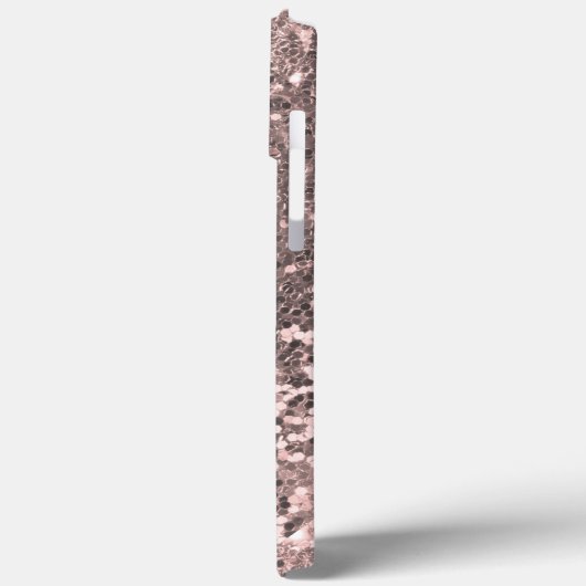 Coques Case-Mate iPhone Parties scintillant rose Look Nom manuscrit (Verso / Gauche)