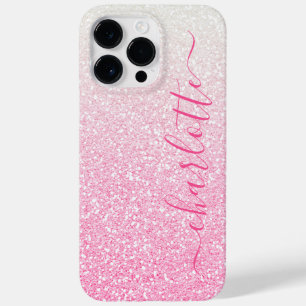 Coque Pour Pour iPhone 14 Pro Max Parties scintillant rose moderne Girly Chic Nom pe