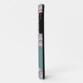 Coques Case-Mate iPhone Parties scintillant rose Motif ZigZag (Dos/Gauche)