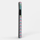 Coques Case-Mate iPhone Parties scintillant rose Motif ZigZag (Dos/Droite)